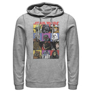 Men's Star Wars Comic Strip Cartoon Group  Adult Pull Over Hoodie