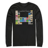 Men's Pixar Character Periodic Table  Adult Long Sleeve Shirt