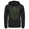 Men's Harry Potter Slytherin Line Art Crest  Adult Pull Over Hoodie