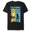 Men's Stranger Things California 1986 Rainbow Stripe Demogorgon  Adult T-Shirt