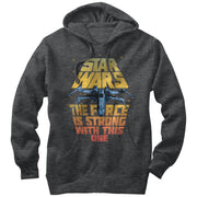 Men's Star Wars X-Wing Force is Strong With This One  Adult Pull Over Hoodie