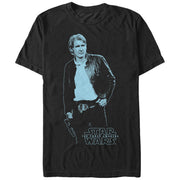 Men's Star Wars The Force Awakens Han Solo Stands  Adult T-Shirt