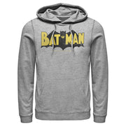 Men's Batman Logo Vintage  Adult Pull Over Hoodie