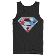 Men's Superman Logo Geometric  Adult Tank Top