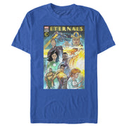 Men's Marvel Eternals Comic Book Cover  Adult T-Shirt