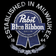 Men's Pabst Established in Milwaukee Logo  Adult T-Shirt