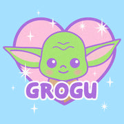 Men's Star Wars: The Mandalorian Kawaii Grogu Heart  Adult T-Shirt