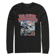 Men's Marvel Black Panther Panels  Adult Long Sleeve Shirt