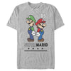 Men's Nintendo Mario and Luigi Back to Back  Adult T-Shirt