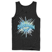 Men's Superman Logo Icicles  Adult Tank Top