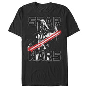 Men's Star Wars Darth Vader Spray Print  Adult T-Shirt