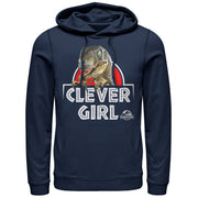 Men's Jurassic Park Clever Girl Raptor  Adult Pull Over Hoodie