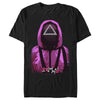 Men's Squid Game Triangle Mask Soldier  Adult T-Shirt