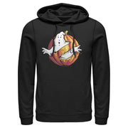 Men's Ghostbusters Halloween Pumpkin Logo  Adult Pull Over Hoodie