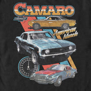 Men's General Motors Retro Chevrolet Camaros, American Muscle  Adult T-Shirt