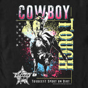 Men's Professional Bull Riders Cowboy Tough Colorful  Adult T-Shirt