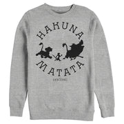 Men's Lion King Hakuna Matata Means No Worries  Adult Sweatshirt