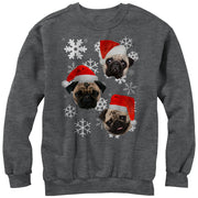 Men's Lost Gods Ugly Christmas Pug  Adult Sweatshirt