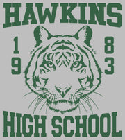 Men's Stranger Things Hawkins High School Tiger 1983  Adult Long Sleeve Shirt