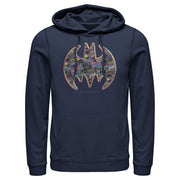 Men's Batman Shield Logo Comic Panel  Adult Pull Over Hoodie