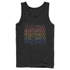 Men's NASA Rainbow Repeat Logo  Adult Tank Top