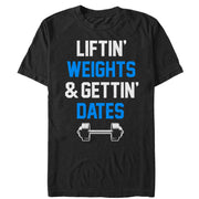 Men's CHIN UP Lifting Weights Getting Dates  Adult T-Shirt