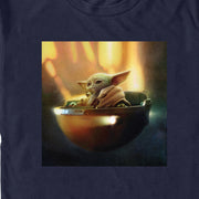 Men's Star Wars: The Mandalorian Grogu Bassinet Still  Adult T-Shirt