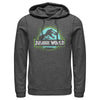 Men's Jurassic World T. Rex Spray Paint Logo  Adult Pull Over Hoodie