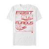 Men's Fast & Furious Comic Strip Speed  Adult T-Shirt