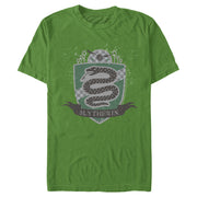 Men's Harry Potter Slytherin House Shield  Adult T-Shirt