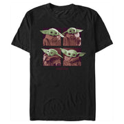 Men's Star Wars: The Mandalorian Grogu Cute Faces  Adult T-Shirt