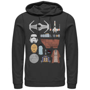 Men's Star Wars Essentials  Adult Pull Over Hoodie