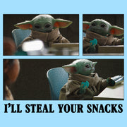 Men's Star Wars: The Mandalorian Grogu I'll Steal Your Snacks  Adult T-Shirt