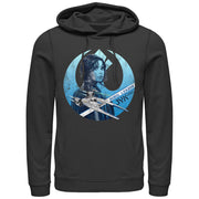 Men's Star Wars Rogue One Jyn Erso Rebel Crest  Adult Pull Over Hoodie