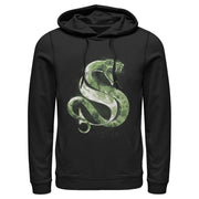 Men's Harry Potter Slytherin Snake Watercolor  Adult Pull Over Hoodie