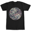 Men's Lost Gods Space Cat Circle  Adult T-Shirt