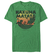 Men's Lion King Hakuna Matata Sunset Circle  Adult T-Shirt