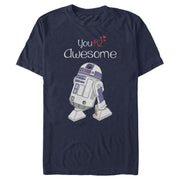 Men's Star Wars Valentine's Day You R2 Awesome  Adult T-Shirt