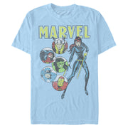 Men's Marvel Avengers Vintage Portraits  Adult T-Shirt