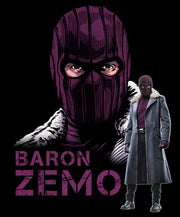 Men's Marvel The Falcon and the Winter Soldier Mask of Baron Zemo  Adult T-Shirt