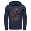 Men's Superman Flight Looking On  Adult Pull Over Hoodie