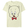 Men's Looney Tunes Porky Big Face Drawing  Adult T-Shirt