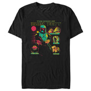 Men's Star Wars: The Book of Boba Fett Distressed Character Line-up  Adult T-Shirt