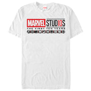 Men's Marvel First 10 Years Anniversary Icon Logo  Adult T-Shirt