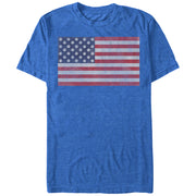 Men's Lost Gods Fourth of July  American Flag Smiley Face  Adult T-Shirt