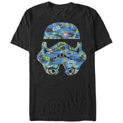 Men's Star Wars Stormtrooper Helmet Flamingo Print  Adult T-Shirt