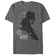 Men's Star Wars Rogue One Darth Vader Profile Shadow  Adult T-Shirt