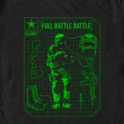 Men's US Army Full Battle Rattle  Adult T-Shirt