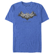 Men's Batman Gotham Skyline Bat Shape  Adult T-Shirt