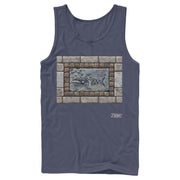 Men's Nintendo Legend of Zelda Link's Awakening Whale Stone Tablet  Adult Tank Top